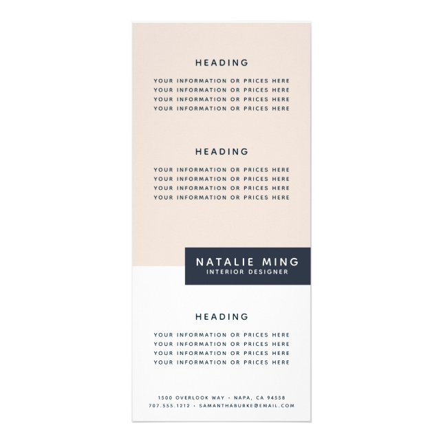 Moderne Geometrie Werbekarte (Vorne)