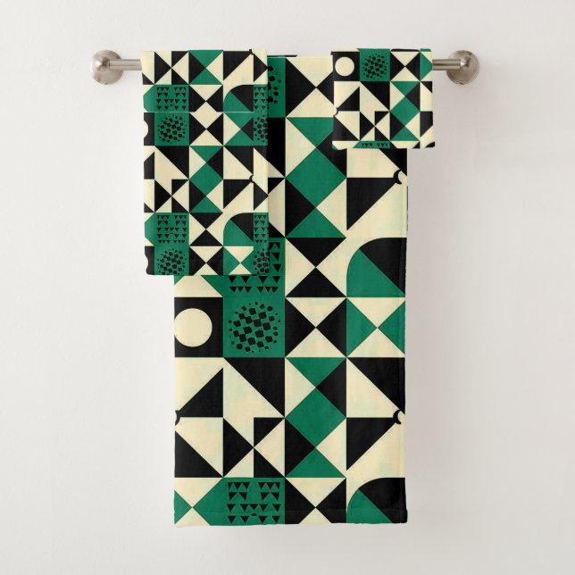 Moderne Geometrien: Badhandtuch Set (Insitu)