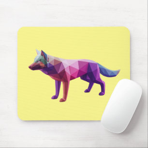 Moderne, geometrisch geometrische Wolf-Gartenkunst Mousepad