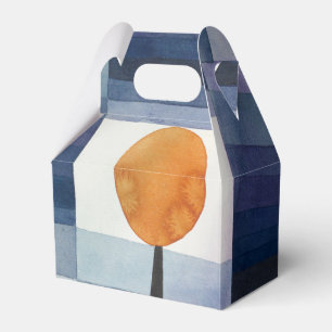 Moderne geometrische abstrakte blaue Orange Klee Geschenkschachtel