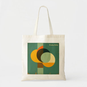 Moderne geometrische abstrakte Kunst der Mitte des Tragetasche