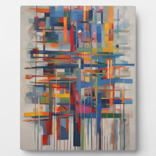 Moderne geometrische Abstrakte Kunst Fotoplatte