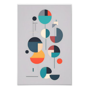 Moderne geometrische Abstrakte Kunst - Minimalisti Fotodruck