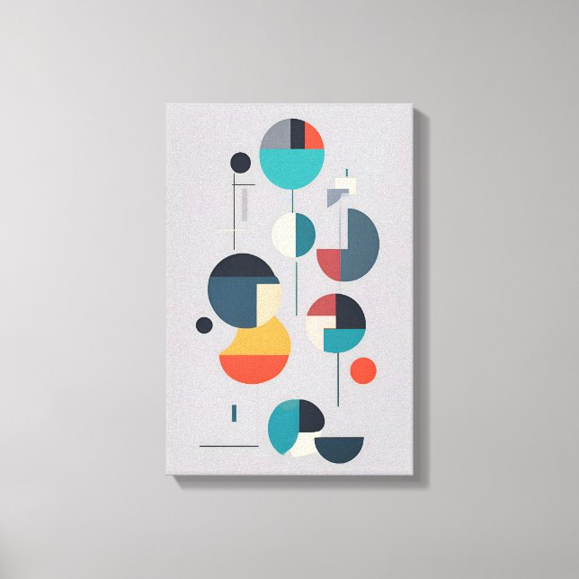 Moderne geometrische Abstrakte Kunst - Minimalisti Leinwanddruck (Vorderseite)