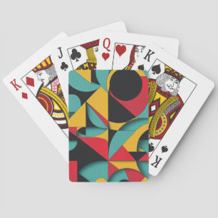 Moderne geometrische Abstrakte Kunst Spielkarten