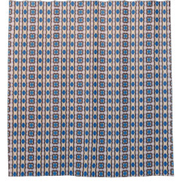 Moderne geometrische abstrakte Mosaikmuster 1298 Duschvorhang