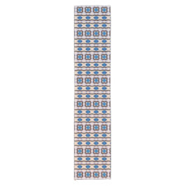 Moderne geometrische abstrakte Mosaikmuster 1298 Kurzer Tischläufer