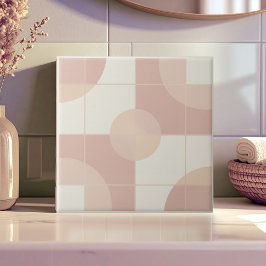 Moderne geometrische abstrakte Pat#10 Roségold ID1 Fliese