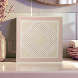 Moderne geometrische abstrakte Pat#11 Roségold ID1 Fliese
