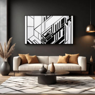 Moderne geometrische Abstraktion Leinwanddruck