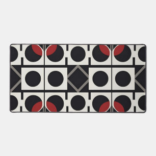 Moderne geometrische Abstraktion mit Kreisen Schreibtischunterlage