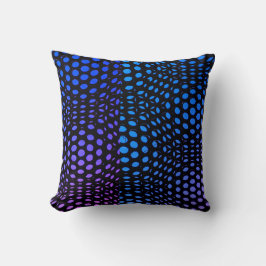 Moderne geometrische blaue Punktmuster Kissen