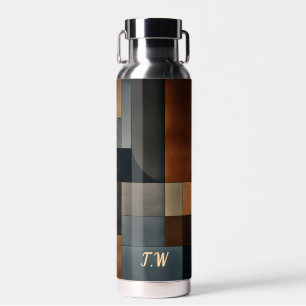 Moderne geometrische Blöcke - Personalisierte Wass Trinkflasche