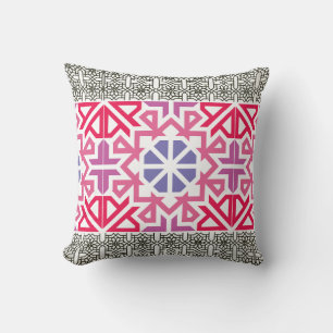 Moderne geometrische bunte Boho-Muster Kissen