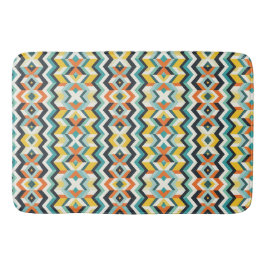 moderne geometrische Chevron-Muster Badematte