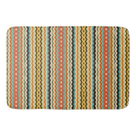moderne geometrische Chevron-Muster Badematte