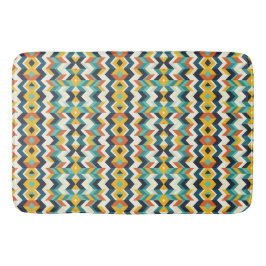 moderne geometrische Chevron-Muster Badematte