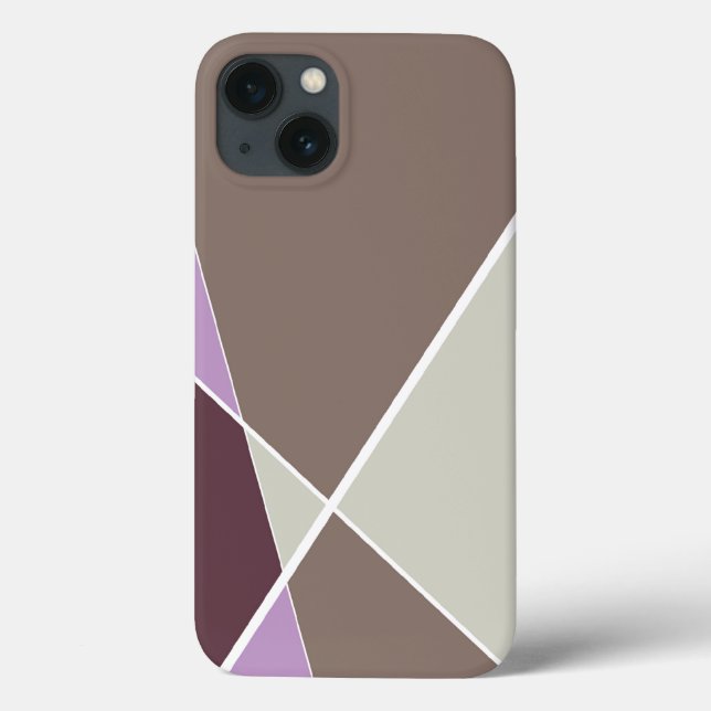 Moderne geometrische Criss Querlinien Case-Mate iPhone Hülle (Rückseite)