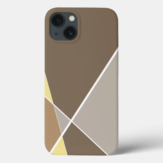 Moderne geometrische Criss Querlinien Latte Fall Case-Mate iPhone Hülle (Rückseite)