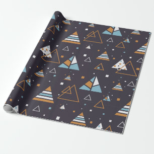Moderne geometrische Dreiecke Muster 5 Geschenkpapier