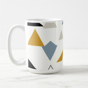 Moderne geometrische Dreiecksstruktur Kaffeetasse