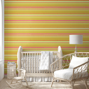 Moderne geometrische Farbstreifen Peeling und Kleb Tapete
