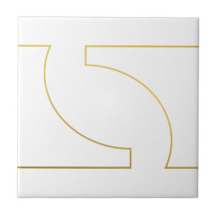 Moderne Geometrische Faux Gold Minimalistische Fliese