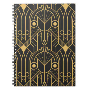 Moderne geometrische Fliesen Art Deco Notizblock