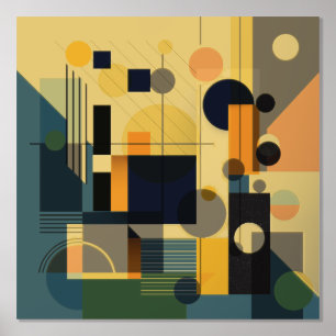 Moderne geometrische Foliendrucke