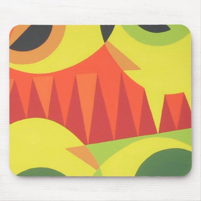 Moderne geometrische Formen-Mauspad Mousepad (Vorne)
