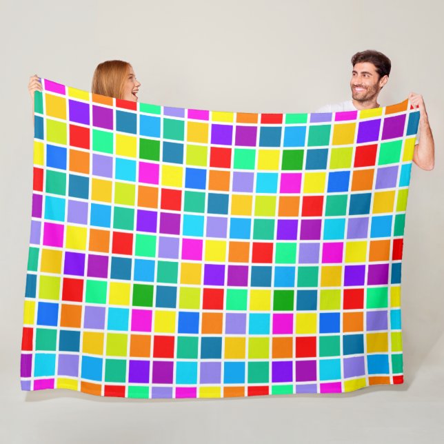 Moderne geometrische Formen Muster 27 Fleecedecke (Beispiel)