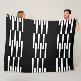 Moderne geometrische Formen Muster 2 Fleecedecke