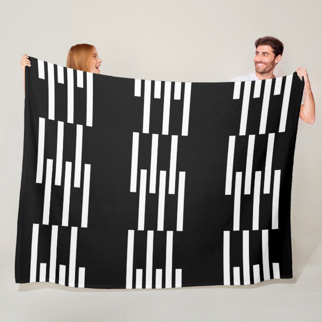 Moderne geometrische Formen Muster 2 Fleecedecke (Beispiel)