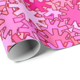 Moderne geometrische Geere, Fuchsia und Rosa Geschenkpapier