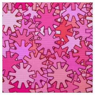 Moderne geometrische Geere, Fuchsia und Rosa Stoff