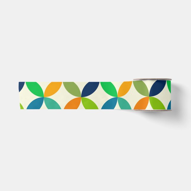 Moderne geometrische Geometrie des Minimalistische Satinband (Vorderseite)