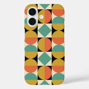 Moderne geometrische Gestaltung aus der Mitte des iPhone 16 Hülle
