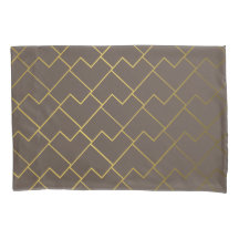 Moderne geometrische Golden Coffee Chocolate Brown