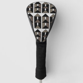 Moderne geometrische Hauskunst Golf Headcover