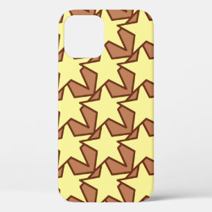 Moderne, geometrische, helle Gelb- und Kakaobraun Case-Mate iPhone Hülle