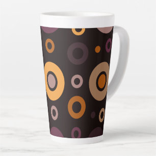 Moderne geometrische Herbstmuster des mittleren 20 Milchtasse