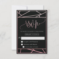 Moderne geometrische Imitat Rose Gold UAWG