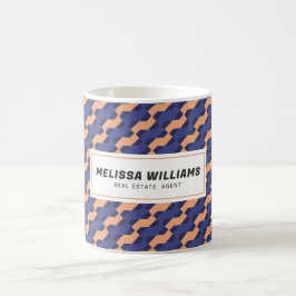 Moderne geometrische ineinandergreifende Muster Kaffeetasse