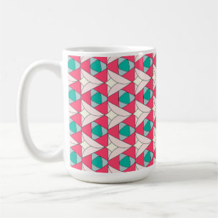Moderne geometrische Kaffeetasse mit Muster