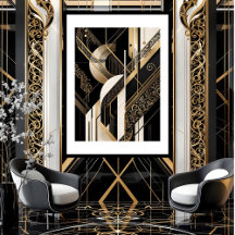 Moderne geometrische Kunst des Art Deco aus den 19