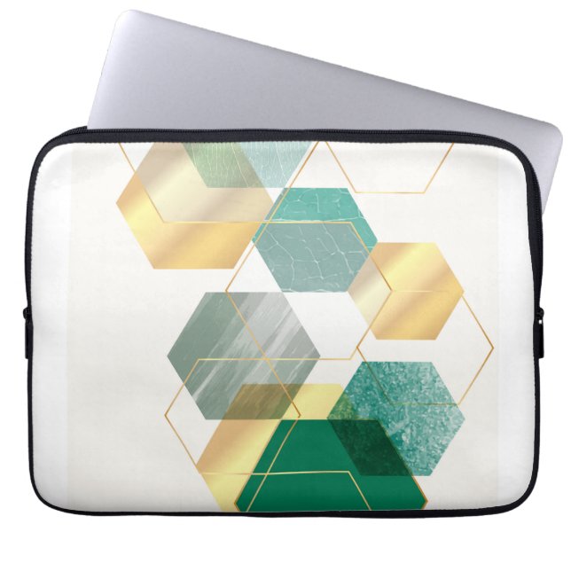 Moderne geometrische Kunst Laptopschutzhülle (Vorderseite)