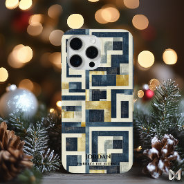 Moderne geometrische Labyrinth – Texturierte Elega Case-Mate iPhone Hülle