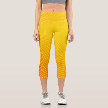 Moderne geometrische Linie Orange Yellow Stripe Om