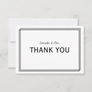 Moderne geometrische Linien - 3x5 Vielen Dank