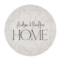 Moderne geometrische minimale Zuhause in Beige und